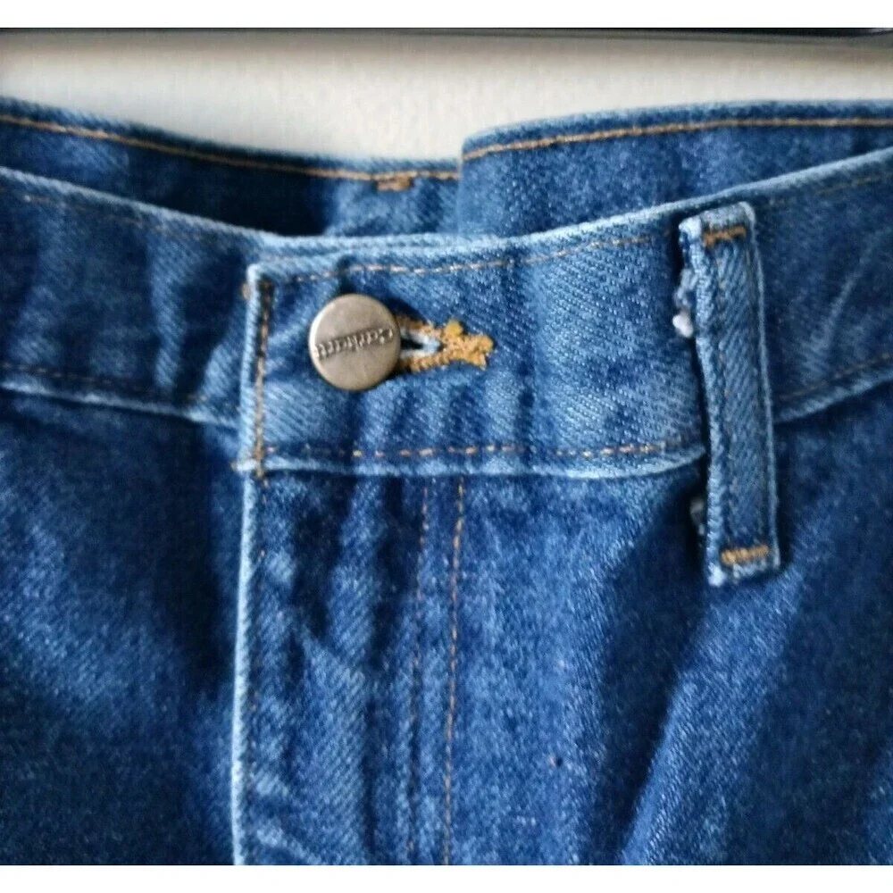 Carhartt Mens Relaxed Fit Jeans Blue Denim Workwear Big Tall Pants Aize 48×32